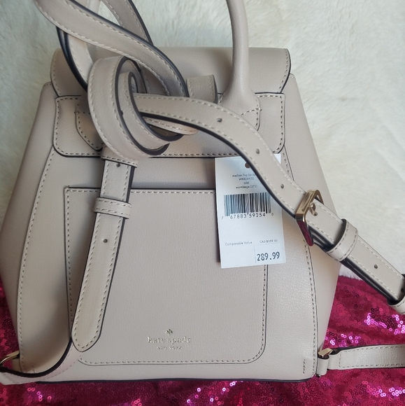 NWT kate spade medium leather backpack - Picture 9 of 13